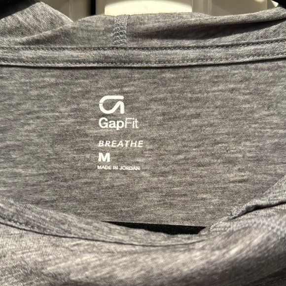 GapFit Gray Hooded Long Sleeve Top - Picture 2 of 3